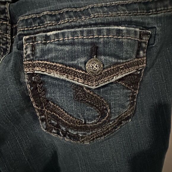 Silver Suki Mid Slim Bootcut Jeans 28x31 Western Cowgirl Jeans - Picture 5 of 6